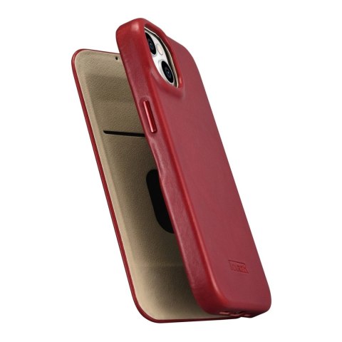 ICarer CE Oil Wax Premium Leather Folio Case skórzane etui iPhone 14 z klapką magnetyczne MagSafe czerwony (AKI14220705-RD) ICarer CE Oil Wax Premium Leather Folio Case skórzane etui iPhone 14 z klapką magnetyczne MagSafe czerwony (AKI14220705-RD)