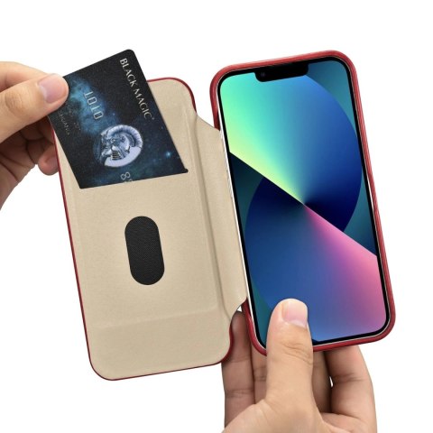 ICarer CE Oil Wax Premium Leather Folio Case skórzane etui iPhone 14 z klapką magnetyczne MagSafe czerwony (AKI14220705-RD) ICarer CE Oil Wax Premium Leather Folio Case skórzane etui iPhone 14 z klapką magnetyczne MagSafe czerwony (AKI14220705-RD)