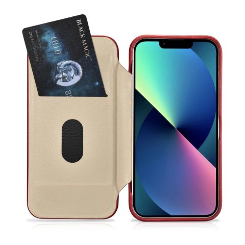 ICarer CE Oil Wax Premium Leather Folio Case skórzane etui iPhone 14 z klapką magnetyczne MagSafe czerwony (AKI14220705-RD) ICarer CE Oil Wax Premium Leather Folio Case skórzane etui iPhone 14 z klapką magnetyczne MagSafe czerwony (AKI14220705-RD)