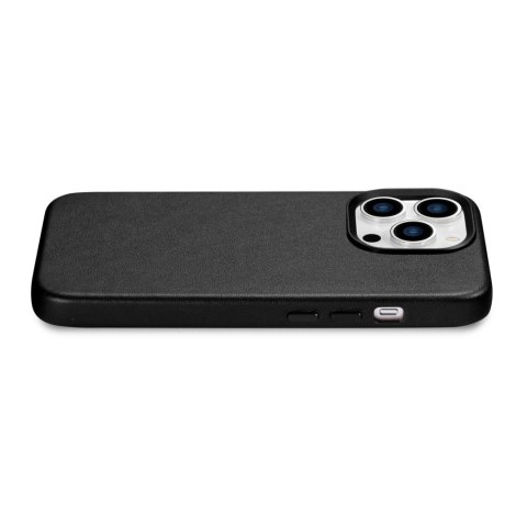 ICarer Case Leather pokrowiec etui z naturalnej skóry do iPhone 14 Pro Max czarny (WMI14220708-BK) (kompatybilne z MagSafe) ICarer Case Leather pokrowiec etui z naturalnej skóry do iPhone 14 Pro Max czarny (WMI14220708-BK) (kompatybilne z MagSafe)