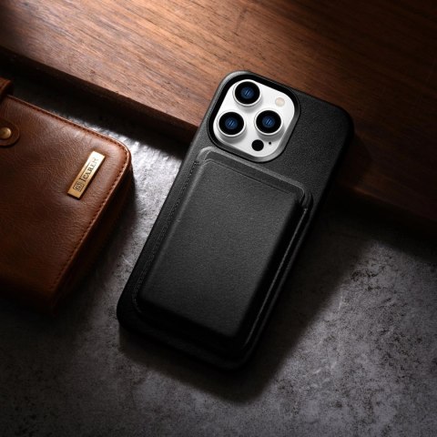 ICarer Case Leather pokrowiec etui z naturalnej skóry do iPhone 14 Pro Max czarny (WMI14220708-BK) (kompatybilne z MagSafe) ICarer Case Leather pokrowiec etui z naturalnej skóry do iPhone 14 Pro Max czarny (WMI14220708-BK) (kompatybilne z MagSafe)