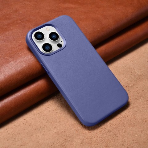 ICarer Case Leather pokrowiec etui z naturalnej skóry do iPhone 14 Pro Max jasnofioletowy (WMI14220708-LP) (kompatybilne z MagSa ICarer Case Leather pokrowiec etui z naturalnej skóry do iPhone 14 Pro Max jasnofioletowy (WMI14220708-LP) (kompatybilne z MagSa