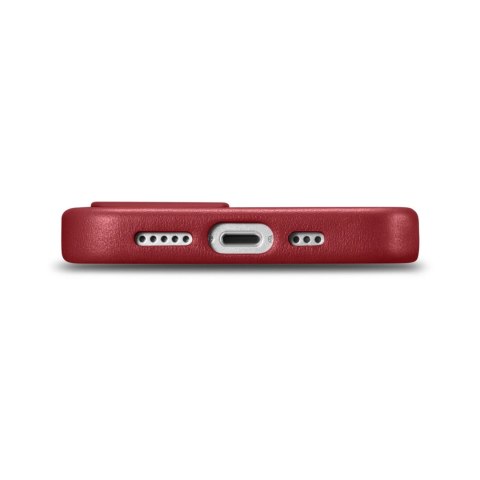 ICarer Case Leather pokrowiec etui z naturalnej skóry do iPhone 14 czerwony (WMI14220705-RD) (kompatybilne z MagSafe) ICarer Case Leather pokrowiec etui z naturalnej skóry do iPhone 14 czerwony (WMI14220705-RD) (kompatybilne z MagSafe)