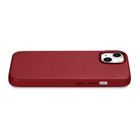 ICarer Case Leather pokrowiec etui z naturalnej skóry do iPhone 14 czerwony (WMI14220705-RD) (kompatybilne z MagSafe) ICarer Case Leather pokrowiec etui z naturalnej skóry do iPhone 14 czerwony (WMI14220705-RD) (kompatybilne z MagSafe)