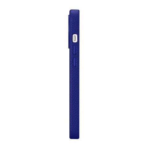 ICarer Litchi Premium Leather Case skórzane etui iPhone 14 Pro Max magnetyczne z MagSafe ciemnoniebieski (WMI14220712-DB)