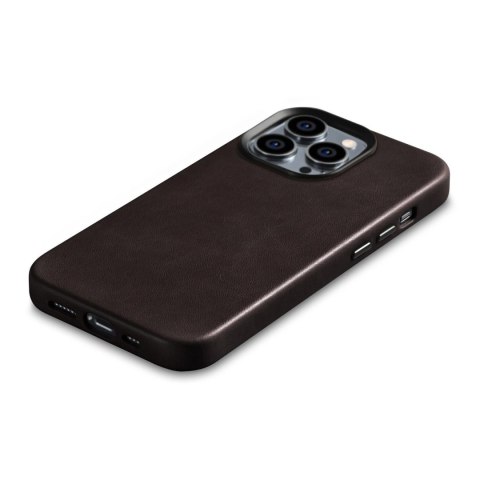 ICarer Oil Wax Premium Leather Case skórzane etui iPhone 14 Pro Max magnetyczne z MagSafe brązowy (WMI14220704-BN) ICarer Oil Wax Premium Leather Case skórzane etui iPhone 14 Pro Max magnetyczne z MagSafe brązowy (WMI14220704-BN)