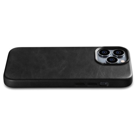 ICarer Oil Wax Premium Leather Case skórzane etui iPhone 14 Pro Max magnetyczne z MagSafe czarny (WMI14220704-BK) ICarer Oil Wax Premium Leather Case skórzane etui iPhone 14 Pro Max magnetyczne z MagSafe czarny (WMI14220704-BK)