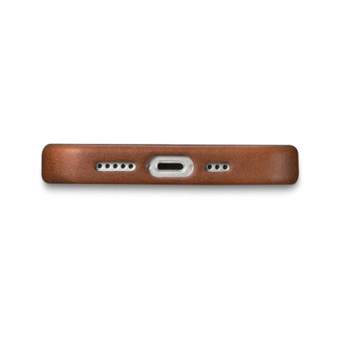ICarer Oil Wax Premium Leather Case skórzane etui iPhone 14 magnetyczne z MagSafe brązowy (WMI14220701-RB) ICarer Oil Wax Premium Leather Case skórzane etui iPhone 14 magnetyczne z MagSafe brązowy (WMI14220701-RB)