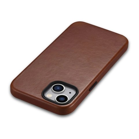 ICarer Oil Wax Premium Leather Case skórzane etui iPhone 14 magnetyczne z MagSafe brązowy (WMI14220701-RB) ICarer Oil Wax Premium Leather Case skórzane etui iPhone 14 magnetyczne z MagSafe brązowy (WMI14220701-RB)