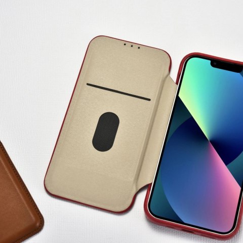 ICarer CE Oil Wax Premium Leather Folio Case skórzane etui iPhone 14 Pro Max z klapką magnetyczne MagSafe czerwony (AKI14220708- ICarer CE Oil Wax Premium Leather Folio Case skórzane etui iPhone 14 Pro Max z klapką magnetyczne MagSafe czerwony (AKI14220708-