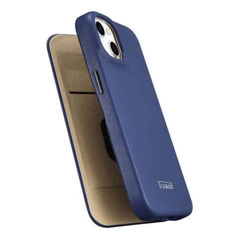 ICarer CE Premium Leather Folio Case skórzane etui iPhone 14 Plus z klapką magnetyczne MagSafe niebieski (WMI14220715-BU) ICarer CE Premium Leather Folio Case skórzane etui iPhone 14 Plus z klapką magnetyczne MagSafe niebieski (WMI14220715-BU)