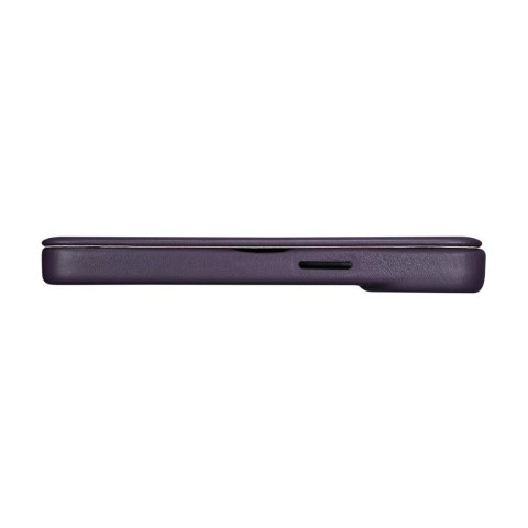 ICarer CE Premium Leather Folio Case skórzane etui iPhone 14 z klapką magnetyczne MagSafe ciemnofioletowy (WMI14220713-DP) ICarer CE Premium Leather Folio Case skórzane etui iPhone 14 z klapką magnetyczne MagSafe ciemnofioletowy (WMI14220713-DP)