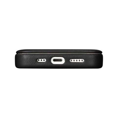 ICarer CE Premium Leather Folio Case skórzane etui iPhone 14 z klapką magnetyczne MagSafe czarny (WMI14220713-BK) ICarer CE Premium Leather Folio Case skórzane etui iPhone 14 z klapką magnetyczne MagSafe czarny (WMI14220713-BK)