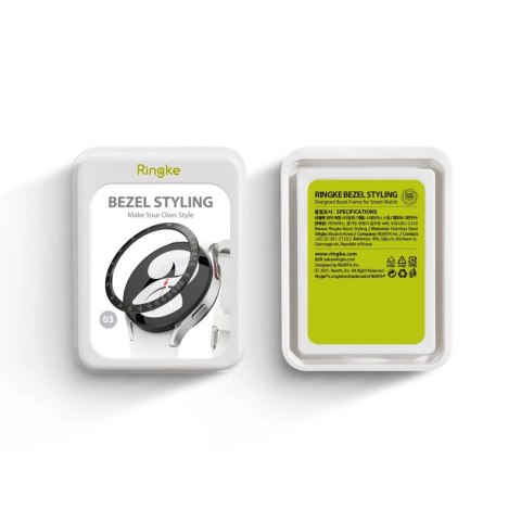 Ringke Bezel Styling etui ramka koperta pierścień Samsung Galaxy Watch 5 40mm / 4 40mm czarny (stal nierdzewna) (GW4-40-03) Ringke Bezel Styling etui ramka koperta pierścień Samsung Galaxy Watch 5 40mm / 4 40mm czarny (stal nierdzewna) (GW4-40-03)