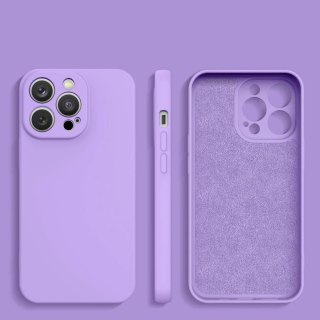 Silicone case etui Samsung Galaxy A13 5G silikonowy pokrowiec fioletowe