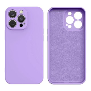 Silicone case etui iPhone 13 Pro Max silikonowy pokrowiec fioletowe