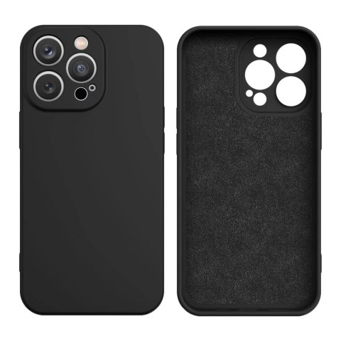 Silicone case etui iPhone 14 Plus silikonowy pokrowiec czarne Silicone case etui iPhone 14 Plus silikonowy pokrowiec czarne