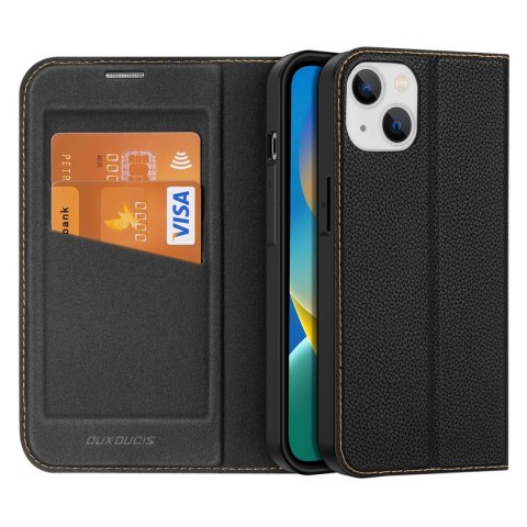 Dux Ducis Skin X2 etui do iPhone 14 Plus pokrowiec z magnetyczną klapką czarny Dux Ducis Skin X2 etui do iPhone 14 Plus pokrowiec z magnetyczną klapką czarny