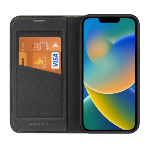 Dux Ducis Skin X2 etui do iPhone 14 Plus pokrowiec z magnetyczną klapką czarny Dux Ducis Skin X2 etui do iPhone 14 Plus pokrowiec z magnetyczną klapką czarny