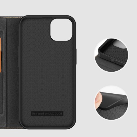 Dux Ducis Skin X2 etui do iPhone 14 Plus pokrowiec z magnetyczną klapką czarny Dux Ducis Skin X2 etui do iPhone 14 Plus pokrowiec z magnetyczną klapką czarny