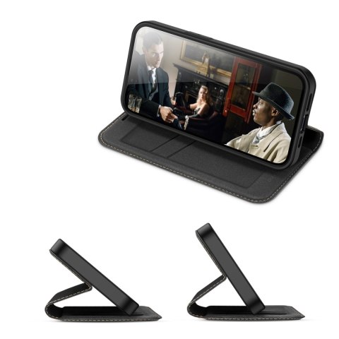Dux Ducis Skin X2 etui do iPhone 14 Plus pokrowiec z magnetyczną klapką czarny Dux Ducis Skin X2 etui do iPhone 14 Plus pokrowiec z magnetyczną klapką czarny