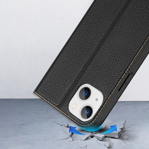Dux Ducis Skin X2 etui do iPhone 14 Plus pokrowiec z magnetyczną klapką czarny Dux Ducis Skin X2 etui do iPhone 14 Plus pokrowiec z magnetyczną klapką czarny