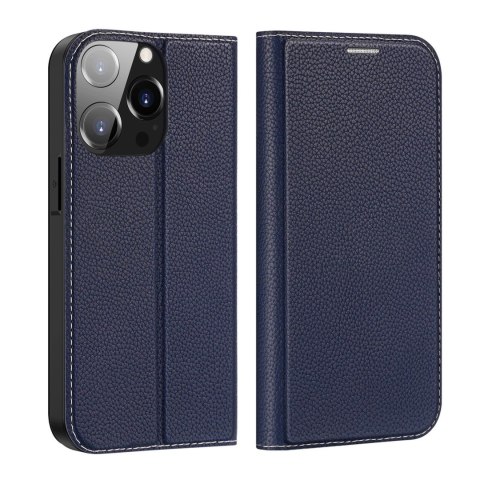 Dux Ducis Skin X2 etui do iPhone 14 Pro pokrowiec z magnetyczną klapką niebieski Dux Ducis Skin X2 etui do iPhone 14 Pro pokrowiec z magnetyczną klapką niebieski