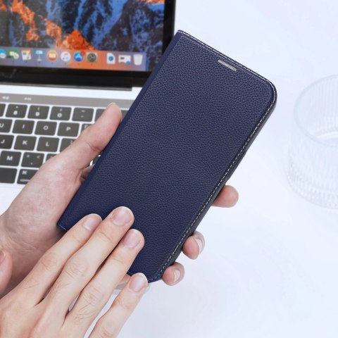 Dux Ducis Skin X2 etui do iPhone 14 Pro pokrowiec z magnetyczną klapką niebieski Dux Ducis Skin X2 etui do iPhone 14 Pro pokrowiec z magnetyczną klapką niebieski