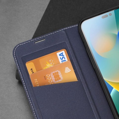 Dux Ducis Skin X2 etui do iPhone 14 Pro pokrowiec z magnetyczną klapką niebieski Dux Ducis Skin X2 etui do iPhone 14 Pro pokrowiec z magnetyczną klapką niebieski