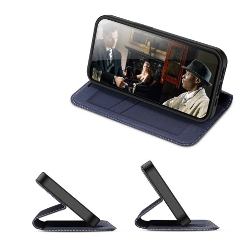 Dux Ducis Skin X2 etui do iPhone 14 Pro pokrowiec z magnetyczną klapką niebieski Dux Ducis Skin X2 etui do iPhone 14 Pro pokrowiec z magnetyczną klapką niebieski