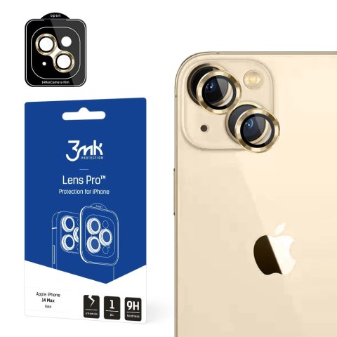 Osłona aparatu 3mk Lens Protection Pro na iPhone 14 Plus - złota Osłona aparatu 3mk Lens Protection Pro na iPhone 14 Plus - złota