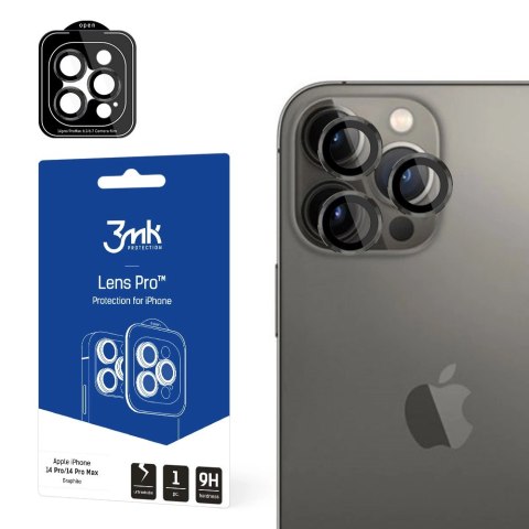 Osłona aparatu 3mk Lens Protection Pro na iPhone 14 Pro / iPhone 14 Pro Max - grafitowa Osłona aparatu 3mk Lens Protection Pro na iPhone 14 Pro / iPhone 14 Pro Max - grafitowa