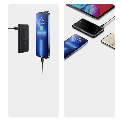 Powerbank Baseus Magnetic Bracket z MagSafe 10000mAh 20W - różowy + kabel USB-C 60W 0.5m Powerbank Baseus Magnetic Bracket z MagSafe 10000mAh 20W - różowy + kabel USB-C 60W 0.5m