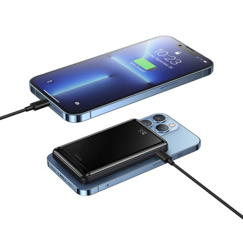 Powerbank Baseus Magnetic Bracket z MagSafe 10000mAh 20W - różowy + kabel USB-C 60W 0.5m Powerbank Baseus Magnetic Bracket z MagSafe 10000mAh 20W - różowy + kabel USB-C 60W 0.5m