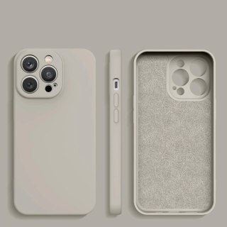 Silicone case etui Xiaomi Redmi Note 11 Pro 5G / 11 Pro / 11E Pro silikonowy pokrowiec beżowe