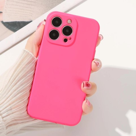 Silicone case etui Xiaomi Redmi Note 11 Pro 5G / 11 Pro / 11E Pro silikonowy pokrowiec fuksja