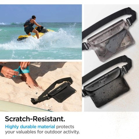 Torba Spigen Aqua Shield A620 wodoodporna biodrowa IPX8 - czarna Torba Spigen Aqua Shield A620 wodoodporna biodrowa IPX8 - czarna
