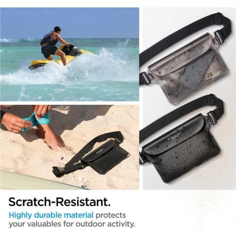 Torba Spigen Aqua Shield A620 wodoodporna biodrowa IPX8 - czarna Torba Spigen Aqua Shield A620 wodoodporna biodrowa IPX8 - czarna