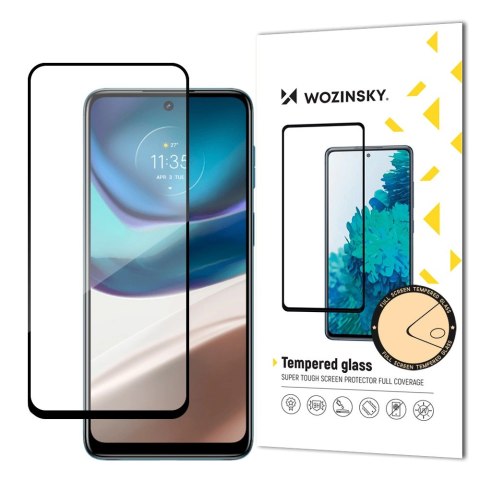 Wozinsky super wytrzymałe szkło hartowane Full Glue na cały ekran z ramką Case Friendly Motorola Moto G42 czarny Wozinsky super wytrzymałe szkło hartowane Full Glue na cały ekran z ramką Case Friendly Motorola Moto G42 czarny