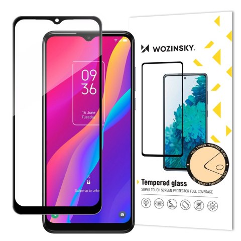Wozinsky super wytrzymałe szkło hartowane Full Glue na cały ekran z ramką Case Friendly TCL 30E czarny Wozinsky super wytrzymałe szkło hartowane Full Glue na cały ekran z ramką Case Friendly TCL 30E czarny