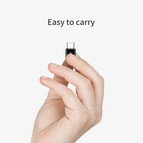 Baseus adapter OTG microUSB - USB-C czarny Baseus adapter OTG microUSB - USB-C czarny