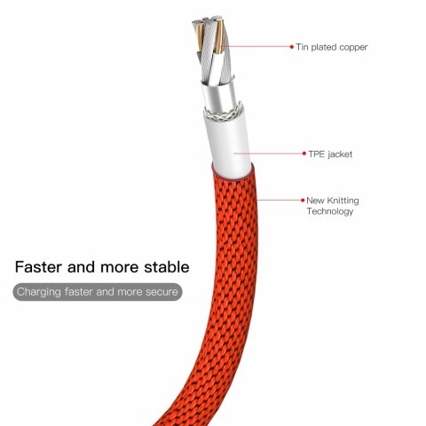 Baseus kabel Yiven USB - Lightning 1,8 m 2A czerwony Baseus kabel Yiven USB - Lightning 1,8 m 2A czerwony