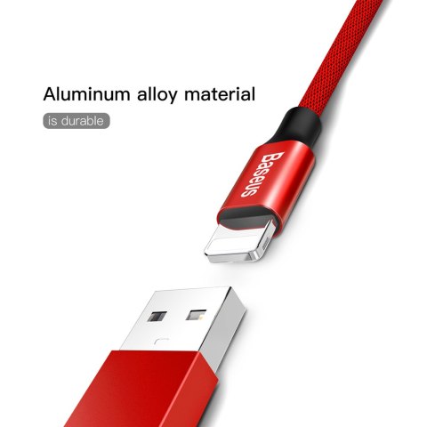 Baseus kabel Yiven USB - Lightning 1,8 m 2A czerwony Baseus kabel Yiven USB - Lightning 1,8 m 2A czerwony