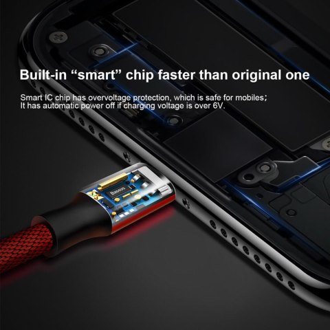 Baseus kabel Yiven USB - Lightning 1,8 m 2A czerwony Baseus kabel Yiven USB - Lightning 1,8 m 2A czerwony