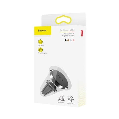 Baseus uchwyt samochodowy Small Ears magnetyczny do kratki czarny Baseus uchwyt samochodowy Small Ears magnetyczny do kratki czarny