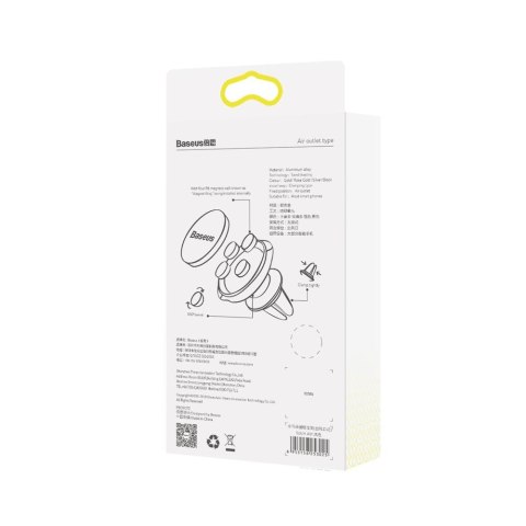 Baseus uchwyt samochodowy Small Ears magnetyczny do kratki czarny Baseus uchwyt samochodowy Small Ears magnetyczny do kratki czarny