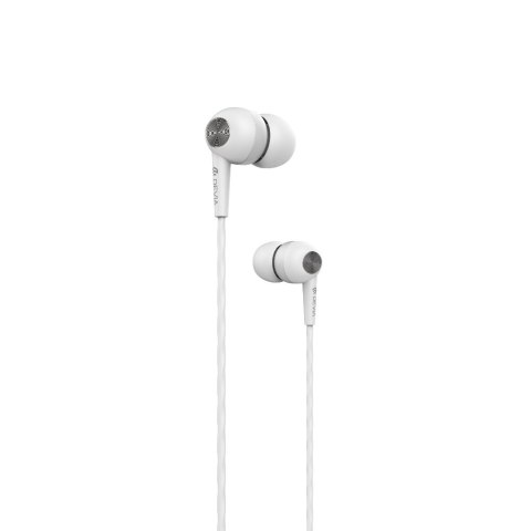 Devia słuchawki przewodowe Kintone jack 3,5mm dokanałowe białe Devia słuchawki przewodowe Kintone jack 3,5mm dokanałowe białe