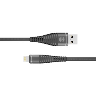 Forever kabel Shark USB - Lightning 1,0 m 2A czarny