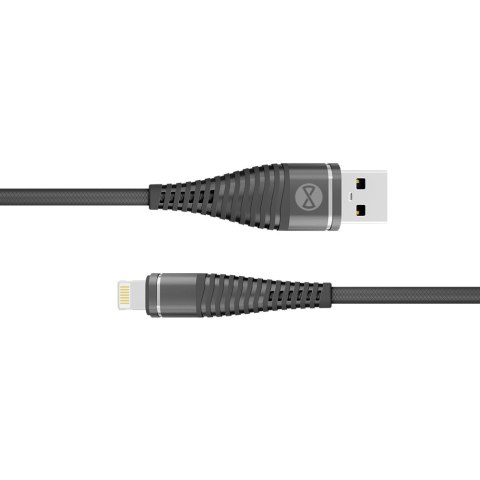Forever kabel Shark USB - Lightning 1,0 m 2A czarny Forever kabel Shark USB - Lightning 1,0 m 2A czarny