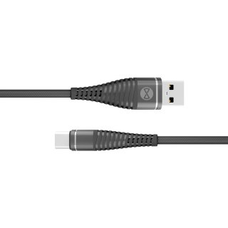 Forever kabel Shark USB - USB-C 1,0 m 2A czarny